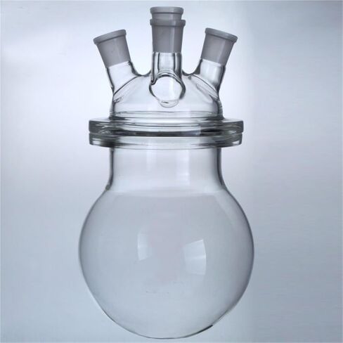250ml Three- and Four Mouthed Laboratory Reactor Reaction Flask Boiler Chemistry Laboratory Reaction Still Barrel (250mL 24x24x24x19) in Saudi Arabia