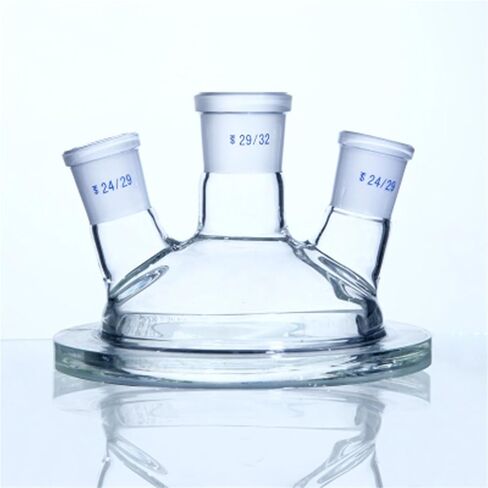 250ml Three- and Four Mouthed Laboratory Reactor Reaction Flask Boiler Chemistry Laboratory Reaction Still Barrel (250mL 24x24x24x19) in Saudi Arabia