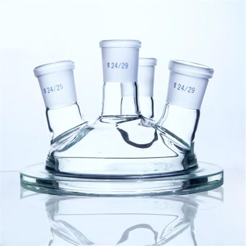 250ml Three- and Four Mouthed Laboratory Reactor Reaction Flask Boiler Chemistry Laboratory Reaction Still Barrel (250mL 24x24x24x19) in Saudi Arabia