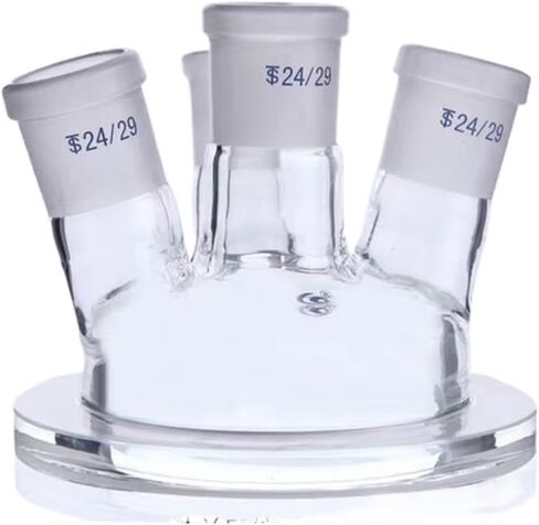 Flat Bottom Three/Four Mouth Open Glass Jacketed Reaction Bottle Laboratory Double-layer Reaction Flask(10000mL 24x24x24) in Saudi Arabia