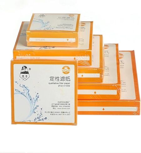 200 Pieces (Two Packs) Fast/Medium/Slow speed qualitative filter paper for lab funnel use Dia 7/9/11/12.5/15/18cm(12.5cm slow speed) in Saudi Arabia