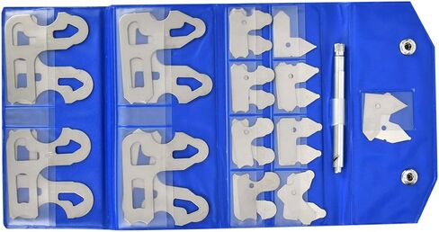 17pcs أداة نصف قطرها الفولاذ المقاوم للصدأ مجموعة الدقة الكسرية 1/64 إلى 1/2 بوصة أداة قياس لصناع أدوات الميكانيكيين عمال المعادن in Kuwait