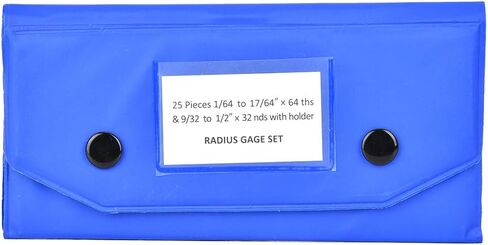 17pcs أداة نصف قطرها الفولاذ المقاوم للصدأ مجموعة الدقة الكسرية 1/64 إلى 1/2 بوصة أداة قياس لصناع أدوات الميكانيكيين عمال المعادن in Kuwait