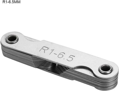 EVGATSAUTO Stainless Steel Radius Fillet Gauge with External Internal Leaves for Machinists and Tool Makers (R7-14.5mm) in Saudi Arabia
