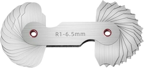 Radius Gage Plate Fillet Gaug External Internal Concave Convex Measuring Tools(R1-6.5) in Saudi Arabia