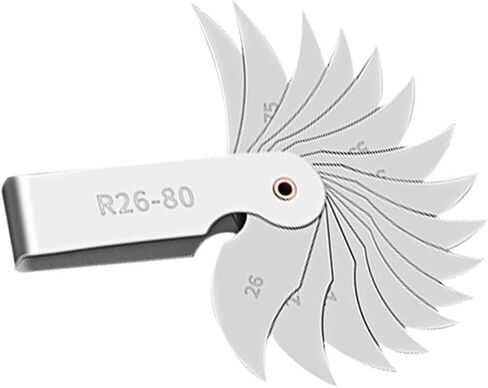 Radius Gage Plate Fillet Gaug External Internal Concave Convex Measuring Tools(R1-6.5) in Saudi Arabia