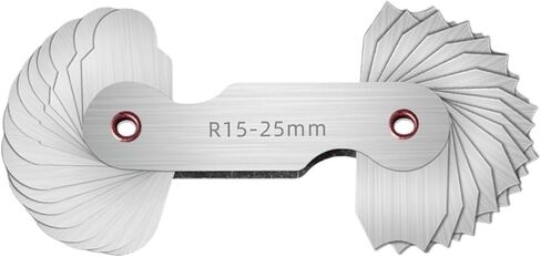 Radius Gage Plate Fillet Gaug External Internal Concave Convex Measuring Tools(R1-6.5) in Saudi Arabia