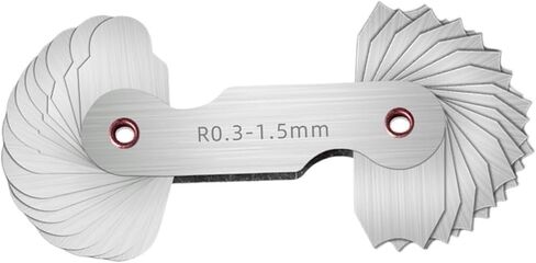 Radius Gage Plate Fillet Gaug External Internal Concave Convex Measuring Tools(R1-6.5) in Saudi Arabia