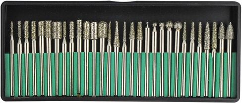 SE 30-Piece Set of Assorted Diamond Burrs with 600 Grit - 8230DD60 in Saudi Arabia