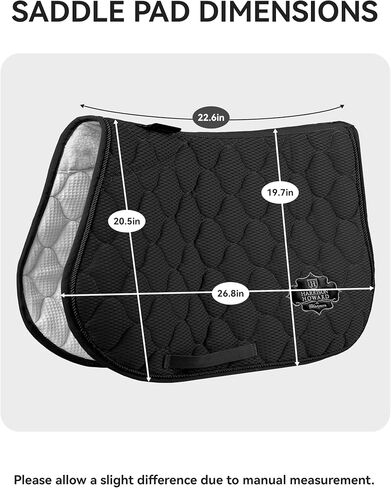 Harrison Howard General Purpose Horse Saddle Pad English All Purpose Cushioning Back Support for Horse Riding in Saudi Arabia