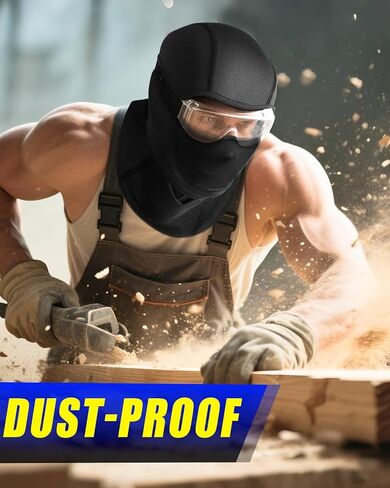 Balaclava Face Ski Moisture Wicking Motorcycle Mask with Movable Deisgn Men Women-Windproof UV Dustproof for Outdoor Work in Kuwait
