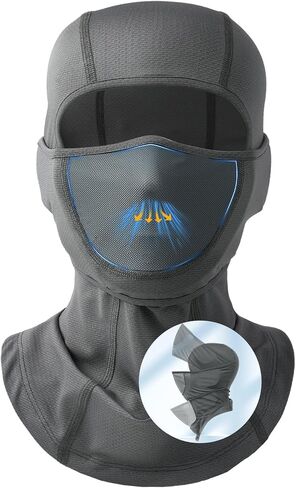 Balaclava Face Ski Moisture Wicking Motorcycle Mask with Movable Deisgn Men Women-Windproof UV Dustproof for Outdoor Work in Kuwait