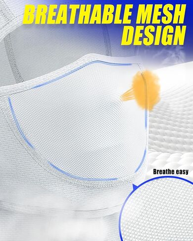 Balaclava Face Ski Moisture Wicking Motorcycle Mask with Movable Deisgn Men Women-Windproof UV Dustproof for Outdoor Work in Kuwait