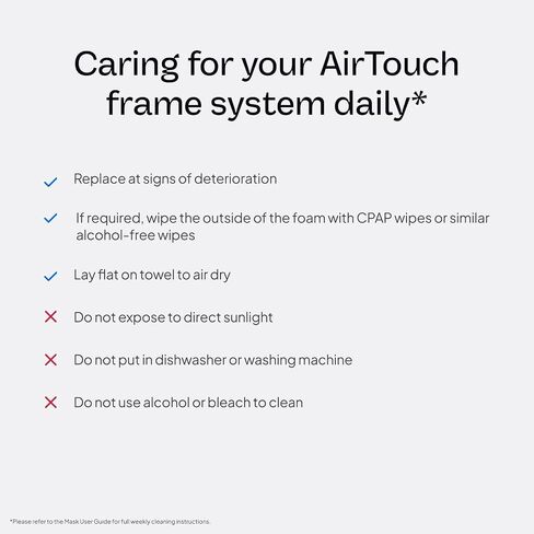 ResMed AirTouch F20 Frame System - Replacement Frame System with Full-Face Mask & Elbow - Premium CPAP Gear - Headgear Not Included - Medium in Saudi Arabia