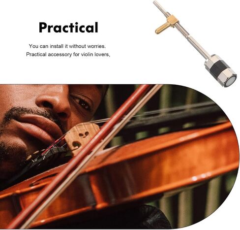 SUPVOX 2pcs Screw for 4/4 and 3/4 Violin Bows, Metal Violin Bow Frog Screw, Easy to Install Repair Accessory for Diy and Maintenance (Silver) in Saudi Arabia