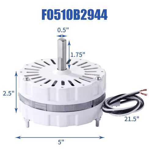 F0510B2497 White Attic Fan Replacement Motor Kit – Includes F0510B2944 Power Attic Vent Fan Unit, Bridges, and Nylon Locking Nuts – Compatible with Lomanco 2000 Series in Saudi Arabia
