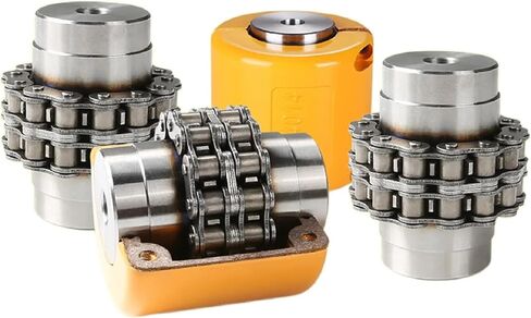 KC6022 Sprocket Gear Chain Coupler With Cover 20/24/28/30/36/38/40/45/46/48/50/55/71mm Roller Chain Coupling 1Pcs(20x20) in Saudi Arabia