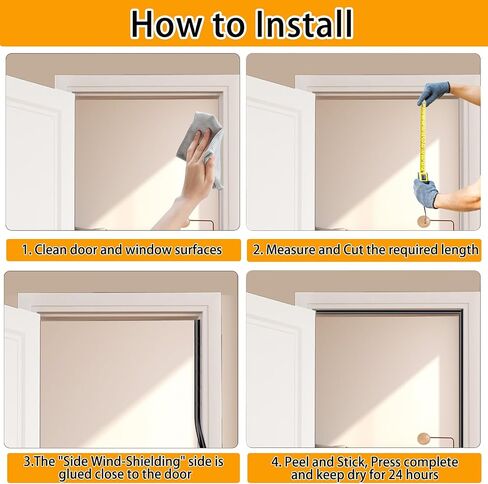 【New Upgrade】 Weather Stripping Door Seal, Silicone Door Weather Stripping for Door Frame & Window, Self Adhesive Weatherstripping Insulation Soundproof Strip, Suit for 4-7mm Gap (16.5FT White) in Saudi Arabia