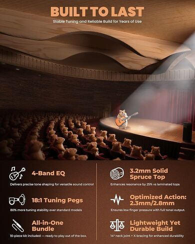 12 سلسلة من الغيتار الكهربائي الصوتي: Guitarra Acústica تم بناؤه في 4 فرقة EQ ، Spruce Top Mahogany Back and Sives ، Complete Beginner Electric Guitar Kit للبالغين ، Guitarra de 12 Cuerdas ، Matte Black in Kuwait