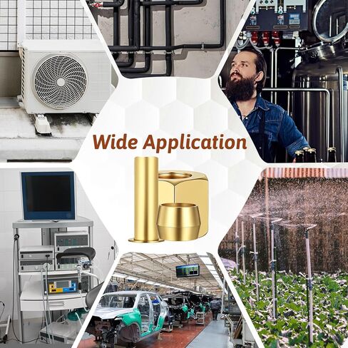 تجهيزات الضغط 1/4 مجموعة ضغوط مجموعة متنوعة من النحاس النحاس تشمل طابق الأكمام ، الجوز المستخدمة لتوصيل خطوط زيت الوقود المائي والغازات الخاملة in Kuwait