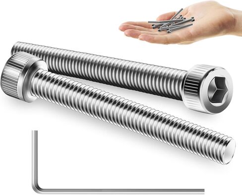 Mywish (100sets) M3 Screw Kit ، M3 × 30 مم من مسامير غطاء رأس المقبس البراغي ، 304 براغي محرك أقراص المقبس الفولاذ المقاوم للصدأ ، مسامير M3 مشرق مع المكسرات والغسالات و Shex Spanner in Kuwait