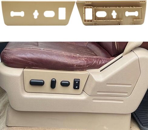 2pcs متوافق مع لوحة تغطية تقليم مقعد Ford F150 ومحول المقعد الإسكان الإسكان 2009-2014 ، غطاء مقاعد السائق اليسرى المقاعد اليسرى البديل 9L3Z1661693CA 9L3Z14A706NA-Black in Kuwait