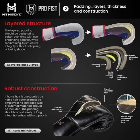 HIT N MOVE All Day Pro Balance Sparring and Bag Boxing Gloves LACE UP, Boxing Gloves Men, Boxing Equipment, Sparring & Bag Gloves for Boxing, Kickboxing, Muay Thai, MMA in Saudi Arabia