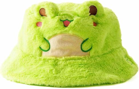 قبعة دلو elallin لطيف ضفدع حيوان رقيق مطرز الصياد الدافئ in Kuwait