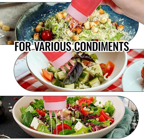 3 Pack 3 Hole Squeeze Bottle 300ml/10oz Ketchup Dispensers Container Plastic Condiment Squirt Bottles Kitchen Arts Crafts Accessories for Tomato Sauce Oil Vinegar Salad Mustard Syrup BBQ in Saudi Arabia