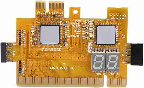 Desktop 4-in-1 Diagnostic Card for Motherboard Detection & Computer Accessories - LPC Interface Debugging Tool in Saudi Arabia