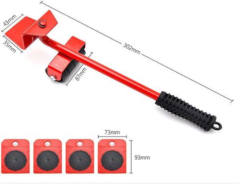 Large Furniture Mover Tool Set, 5 Pcs Appliance Lifter and Mover for Lifting or Moving Heavy Objects (M) in Saudi Arabia