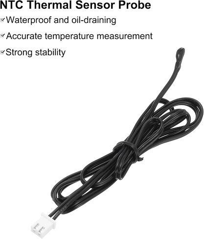 uxcell 3 Pcs 10K NTC Thermal Sensor Probe,Epoxy Sensitive Temperature Sensor Probe 15.7 Inch Digital Thermometer Extension Cable Temp Sensor for Electrical Appliances in Saudi Arabia