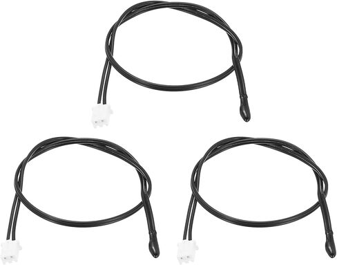 uxcell 3 PCS 10K NTC Probe Thermal Sensor Probe ، استشعار استشعار درجة الحرارة الحساسة للإيبوكسي 15.7 بوصة مستشعر درجة حرارة الحرارة الرقمية للأجهزة الكهربائية للأجهزة الكهربائية in Kuwait