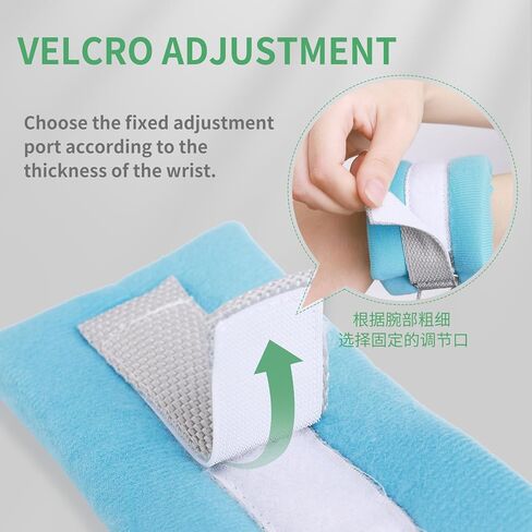 قيود القيود الطبية ， قيود الكاحل والمعصم لكبار السن الذين يعانون من الخرف ، وقيود السرير مع مشبك قابل للتعديل لسرير بحجم كوين (4 أجزاء) in Kuwait