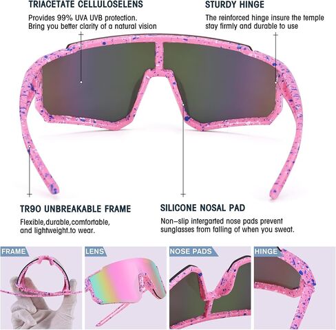 Kids Baseball Sunglasses - Youth Baseball Sunglasses for Boys Girls - Sports Softball Shades Age 4-10 in Kuwait