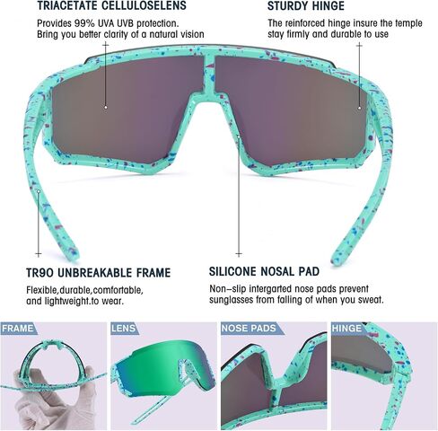 Kids Baseball Sunglasses - Youth Baseball Sunglasses for Boys Girls - Sports Softball Shades Age 4-10 in Kuwait