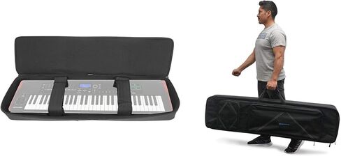Rockville BEST BAG 76 Slim Padded Keyboard Gig Bag Case, Durable Foam Insert, Adjustable Straps, Multiple Pockets, for Musicians and 76-Key Keyboards in Kuwait