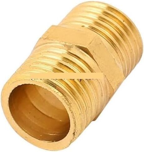 5pcs 1/4BSP to 1/4BSP Male Thread Brass Pipe Hex Nipple Fitting Quick Adapter in Saudi Arabia