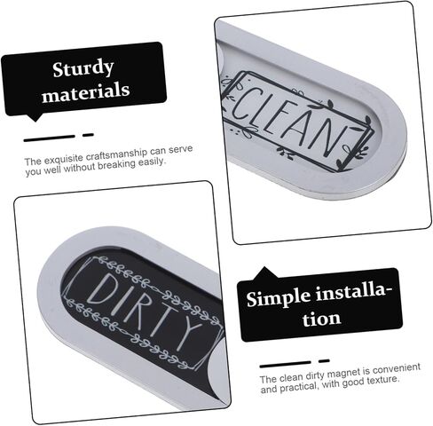 غسالة الصحون NUOBEYSTY تنظيف مؤشر قذر على الوجهين لتنظيم المطبخ شريط لاصق ناعم لغير تذكير لتنبيه النظافة in Kuwait