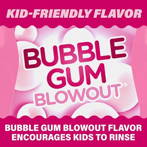 ACT Kids Anticavity Fluoride Mouthwash, Sugar & Alcohol Free Mouth Rinse Strengthens Teeth, Bubble Gum Blowout, 16.9 fl. oz., 2pk in Kuwait