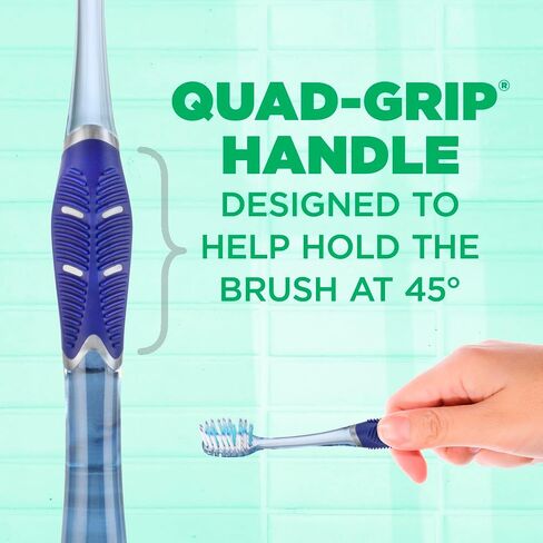 GUM Technique Deep Clean Toothbrush - Compact Soft - Soft Toothbrushes for Adults with Sensitive Gums - Extra Fine Bristles, 1ct (12pk) in Saudi Arabia