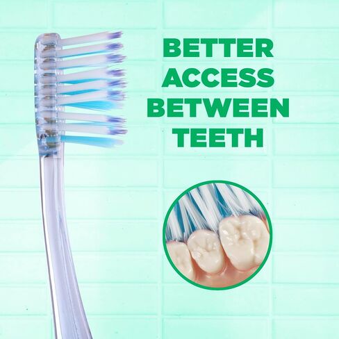 GUM Technique Deep Clean Toothbrush - Compact Soft - Soft Toothbrushes for Adults with Sensitive Gums - Extra Fine Bristles, 1ct (12pk) in Saudi Arabia
