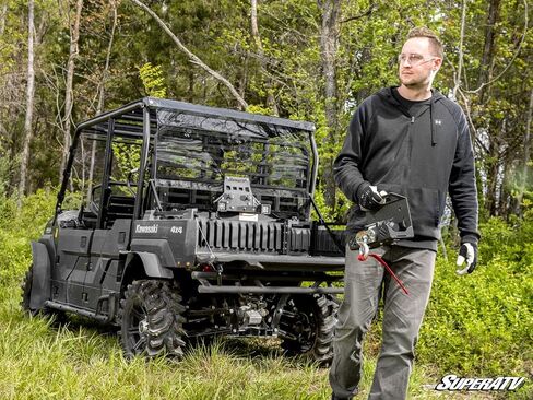 Superatv bed winch for Kawasaki Mule Pro | يتضمن 2 مصباح مكعب in Saudi Arabia