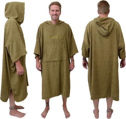 POMO SURF Poncho ، منشفة معطف مصنوع من القطن 100 ٪ ، والجنسين المتغيرة المنشفة وحجم واحد يناسب كل البالغين المتغيرين. in Saudi Arabia