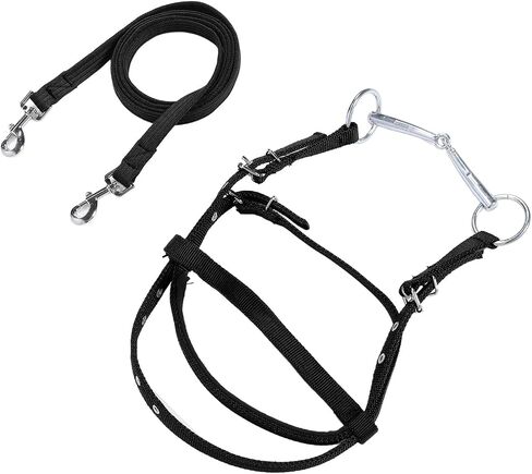 Horse Halter ، Nylon الأنيق الذقن القابل للتعديل الحلق Snap Snap Horse Rope Headstall Trainn in Saudi Arabia