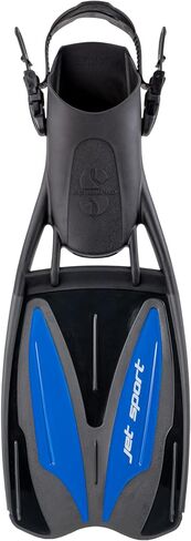 SCUBAPRO Jet Sport Scuba Diving Fin for Snorkeling and Swimming, Adjustable Open Heel, Blue, XL in Saudi Arabia