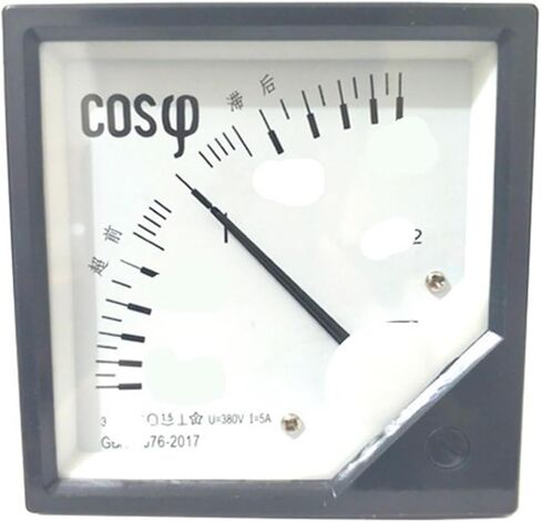 1 Piece AC Simulation COS Power Factor Meter 5A 6L2-COS AC100V-380V(380V) in Saudi Arabia