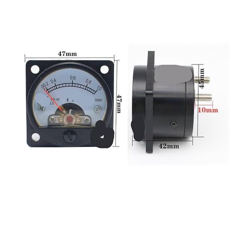 SO-45 AC Voltmeter Round Black 3V-800V(100V) in Saudi Arabia
