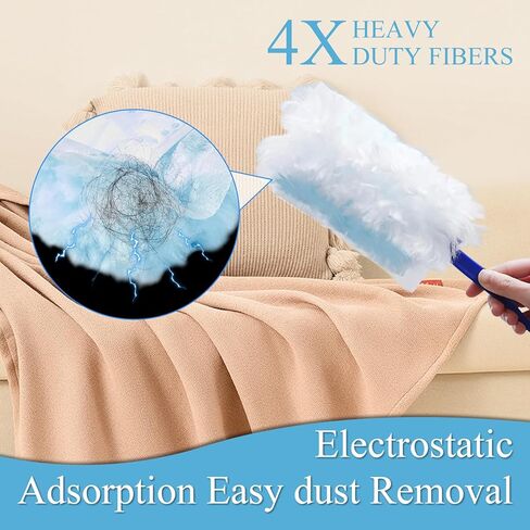 40 Count Electrostatic Duster Replists Head for Swiffer Dusters ، duges غير المتاح غير المعروضة لتنظيف المنزل ، الستائر ، المشجعين ، الزوايا (DUST) فقط) in Saudi Arabia