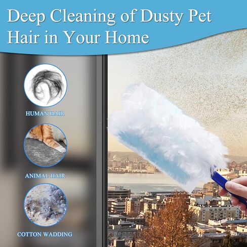 40 Count Electrostatic Duster Replists Head for Swiffer Dusters ، duges غير المتاح غير المعروضة لتنظيف المنزل ، الستائر ، المشجعين ، الزوايا (DUST) فقط) in Saudi Arabia